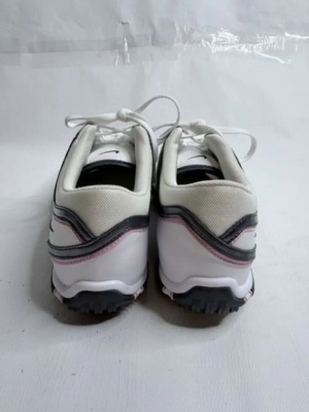Nike Golf Shoes Women's size 8.5W White Pink Lace Up Leather NWOB